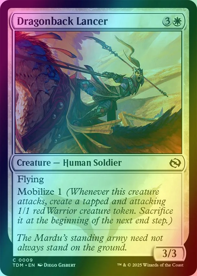 Dragonback Lancer [9] [Tarkir: Dragonstorm] [Foil]