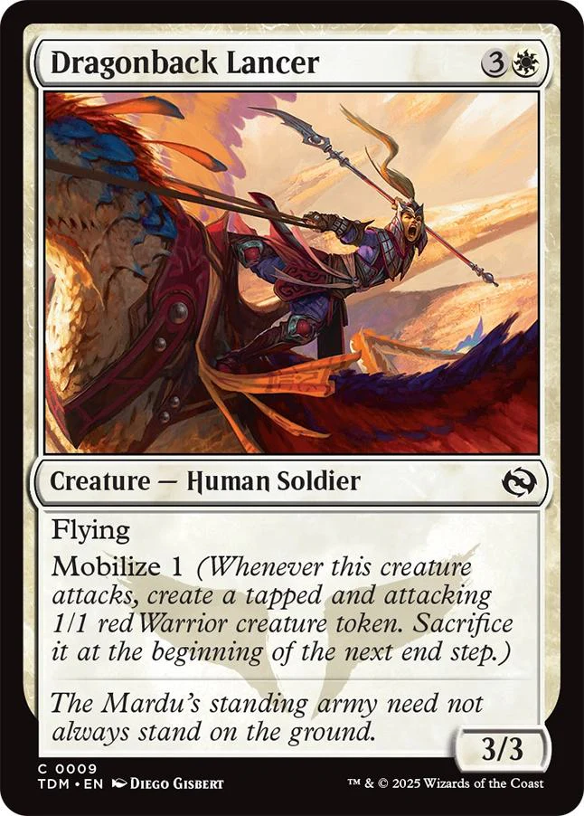 Dragonback Lancer [9] [Tarkir: Dragonstorm] [Non-Foil]