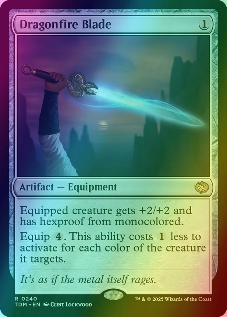 Dragonfire Blade [240] [Tarkir: Dragonstorm] [Foil]