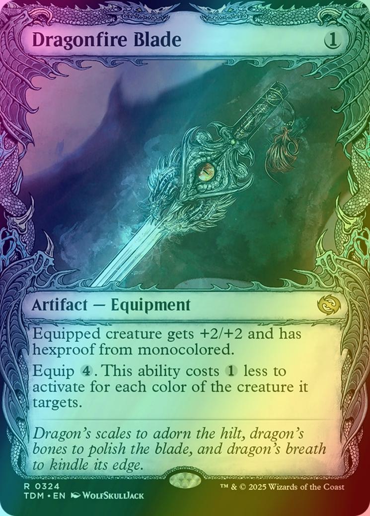Dragonfire Blade [324] [Draconic Frame Showcase] [Tarkir: Dragonstorm] [Foil]