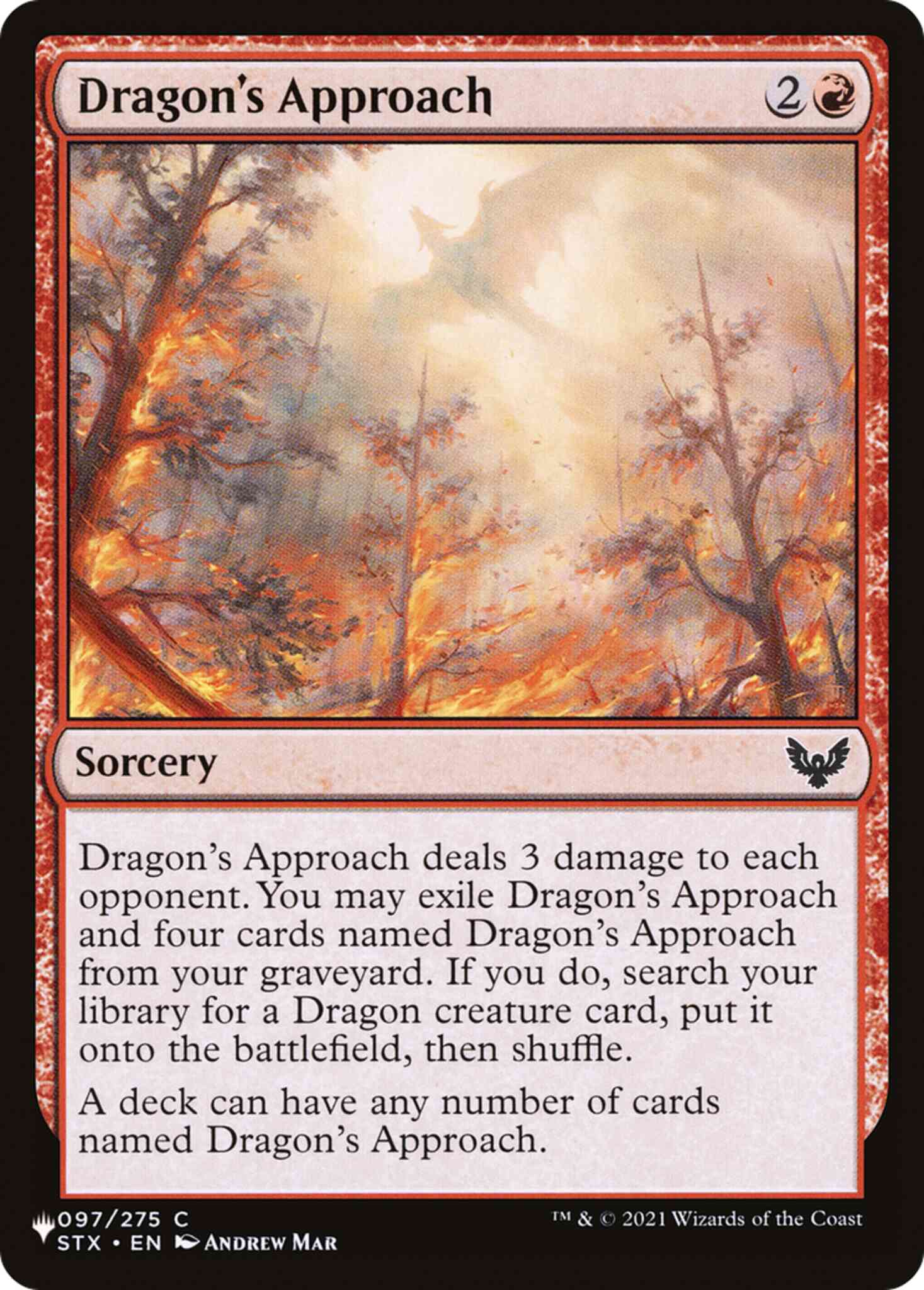 Dragon's Approach [STX-97] [The List] [Non-Foil]