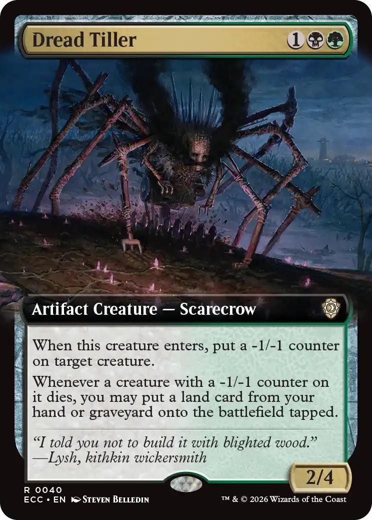 Dread Tiller [40] [Extended Art] [Lorwyn Eclipsed: Commander] [Non-Foil]
