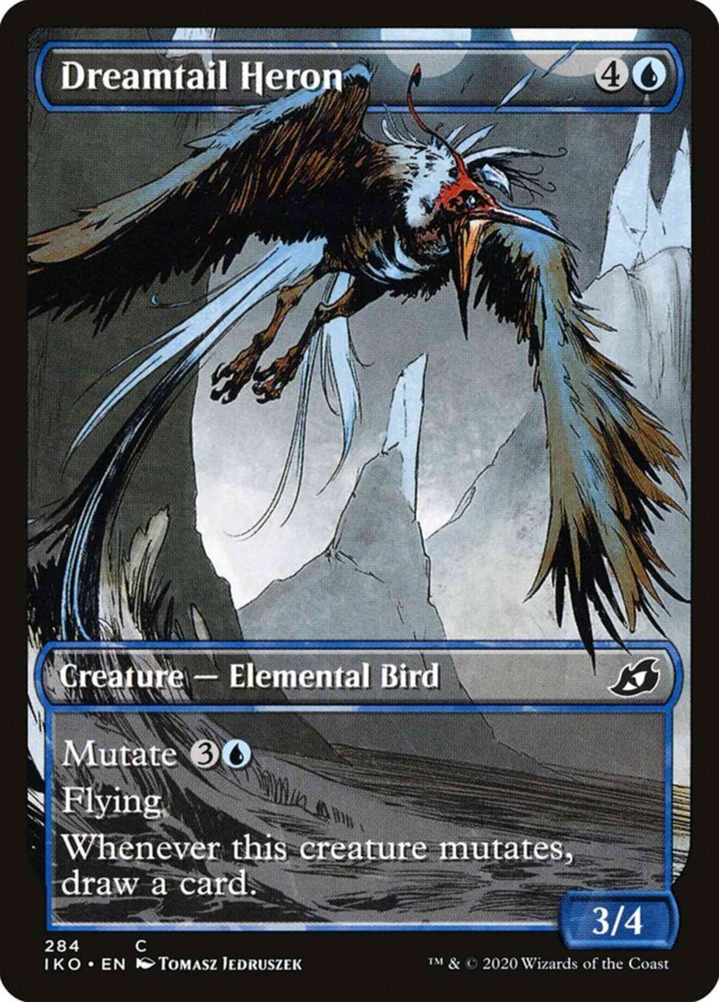 Dreamtail Heron [284] [Alternate Art] [Ikoria: Lair of Behemoths] [Non-Foil]