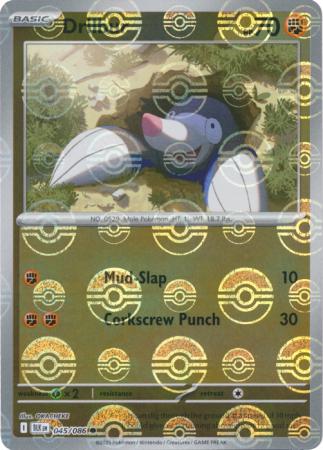 Drilbur - Poké Ball Pattern - 045/086 - Common [sv105b-045] [Reverse Holo]