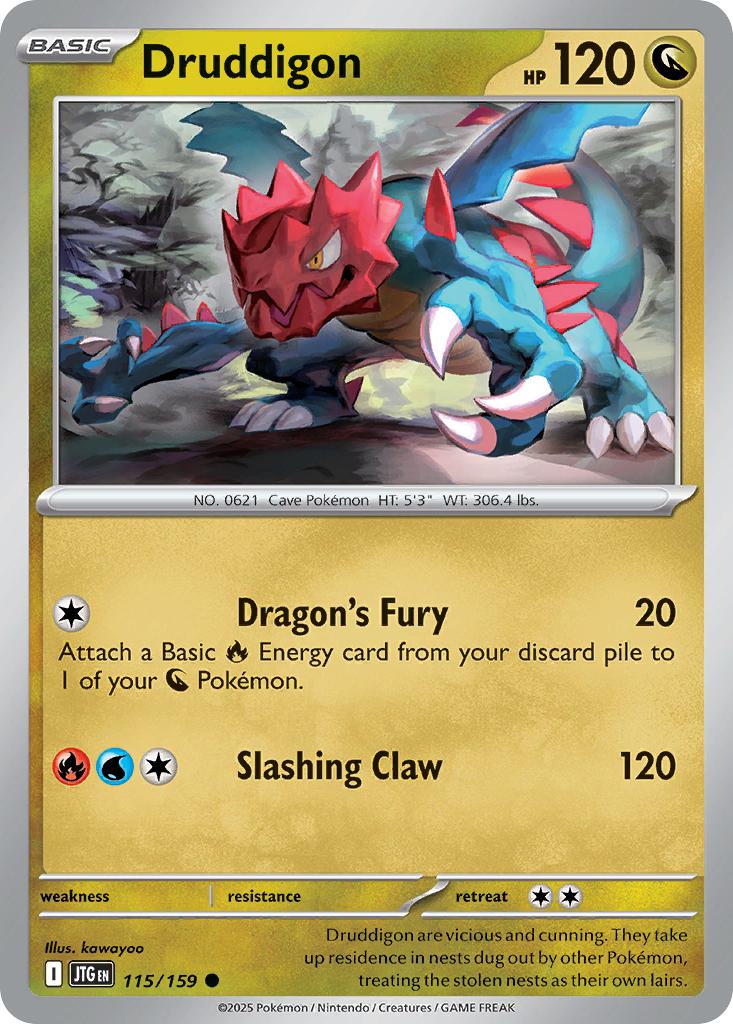 Druddigon - 115/159 - Common [sv09-115] [Non-Holo]