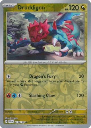 Druddigon - 115/159 - Common [sv09-115] [Reverse Holo]
