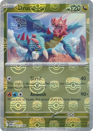 Druddigon - Master Ball Pattern - 071/086 - Uncommon [sv105w-071] [Reverse Holo]