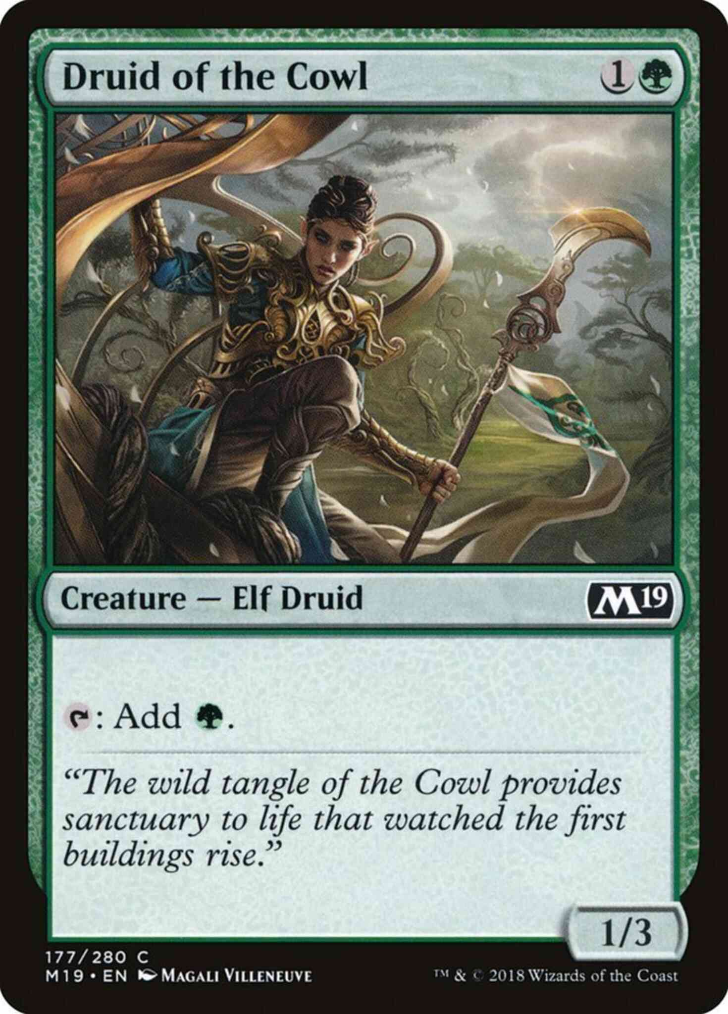 Druid of the Cowl [177] [Core Set 2019] [Non-Foil]