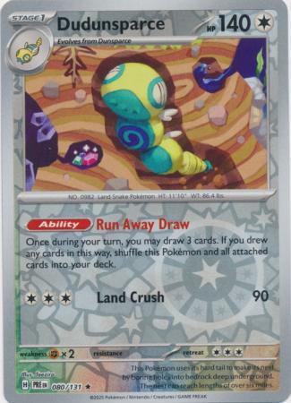 Dudunsparce - 080/131 - Rare [sv085-080] [Reverse Holo]