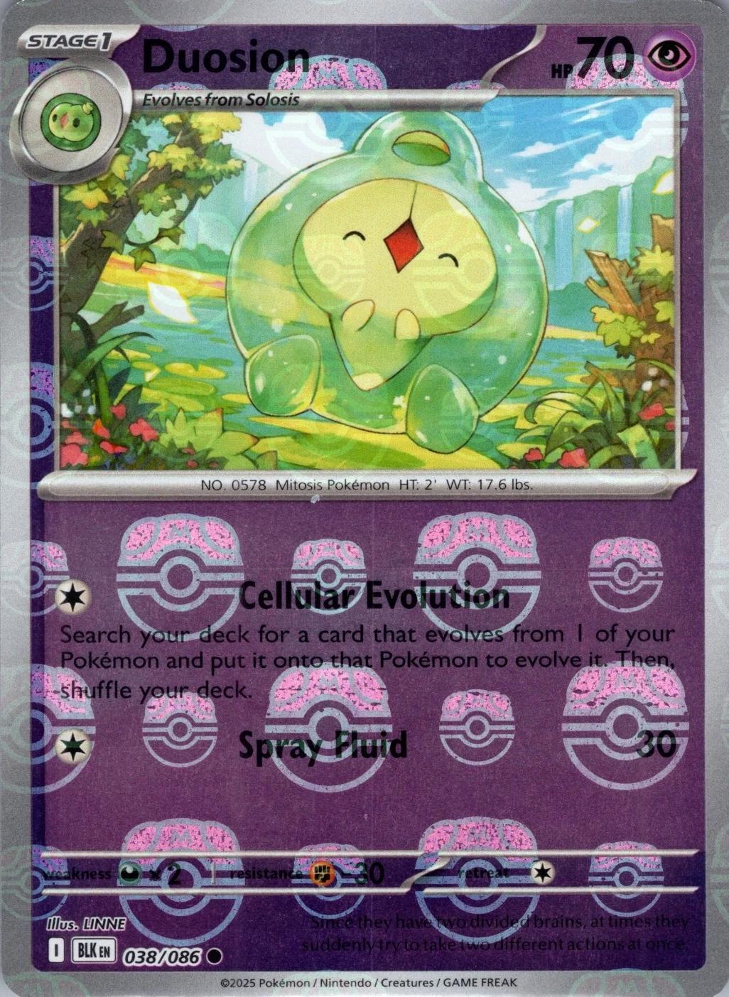 Duosion - Master Ball Pattern - 038/086 - Common [sv105b-038] [Reverse Holo]
