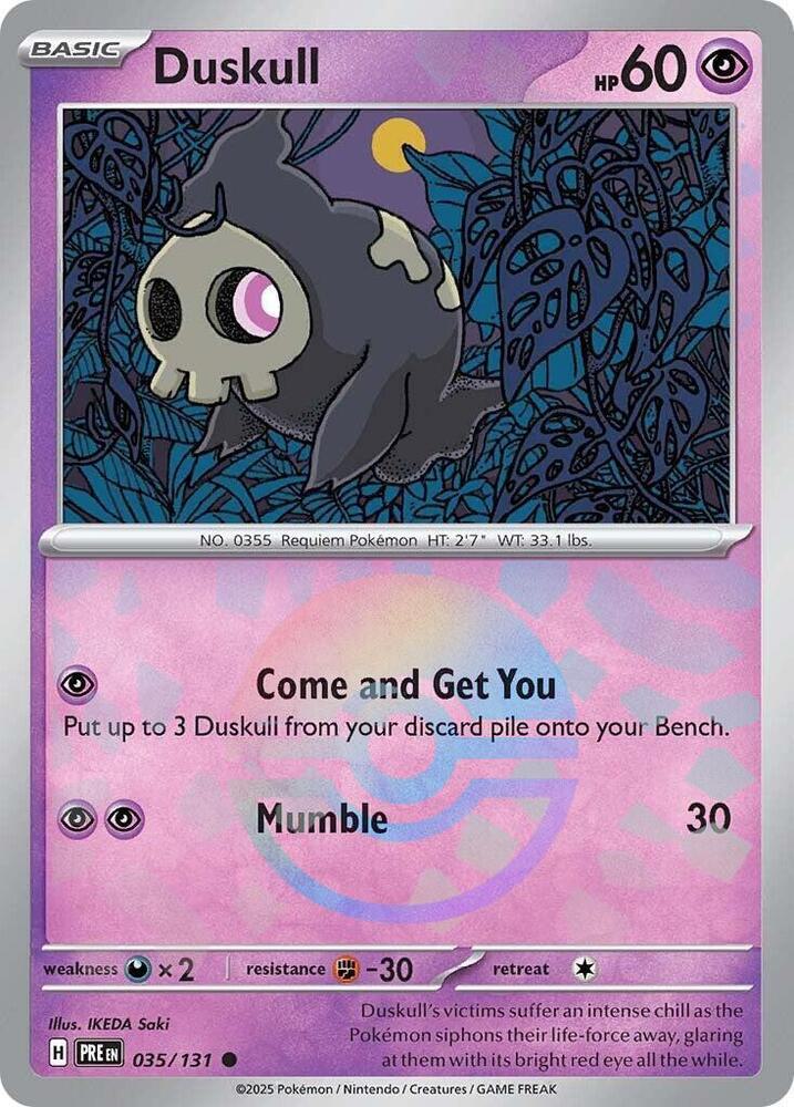 Duskull - Poké Ball Pattern - 035/131 - Common [sv085-035] [Reverse Holo]