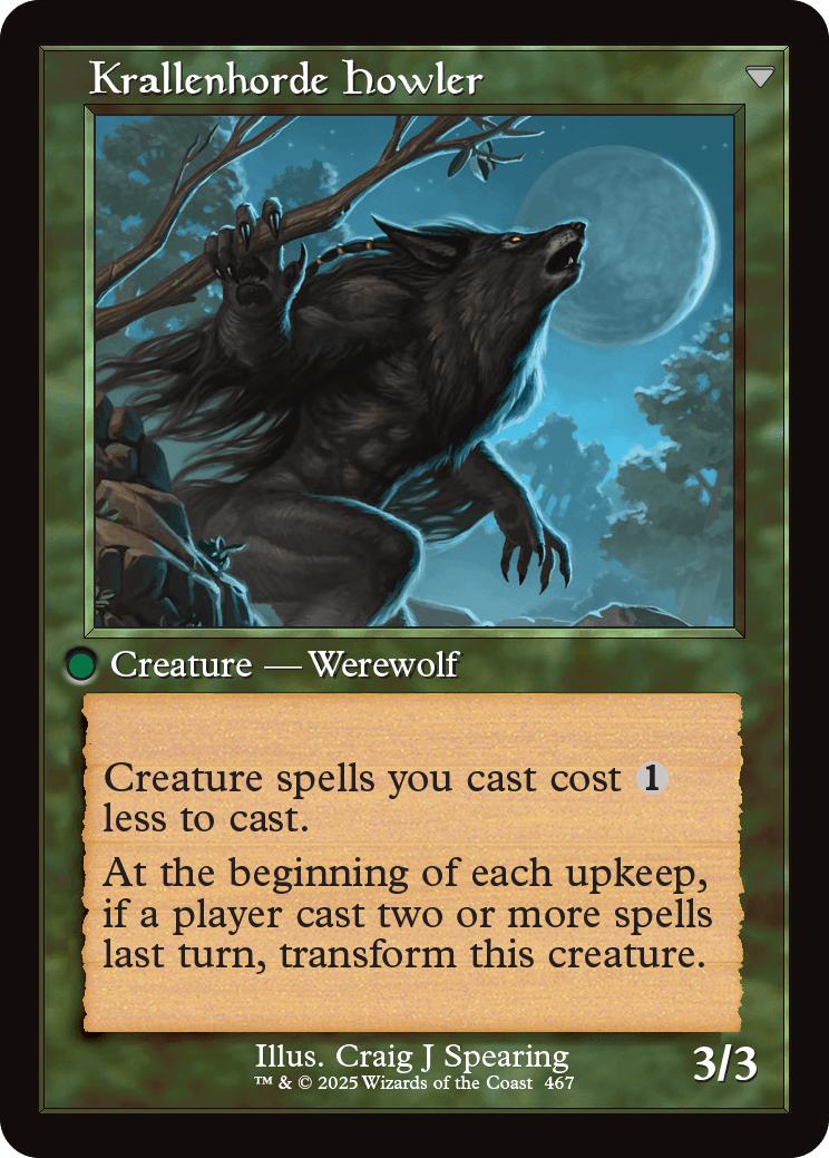 Duskwatch Recruiter // Krallenhorde Howler [467] [Retro Frame] [Innistrad Remastered] [Non-Foil] - Image 2