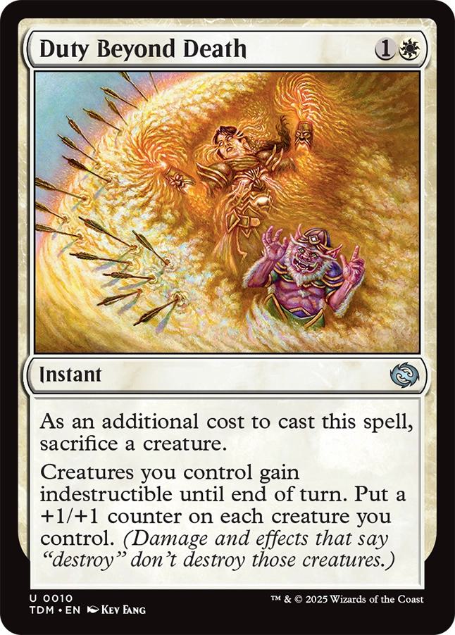 Duty Beyond Death [10] [Tarkir: Dragonstorm] [Non-Foil]
