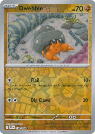 Dwebble - 051/086 - Common [sv105b-051] [Reverse Holo]