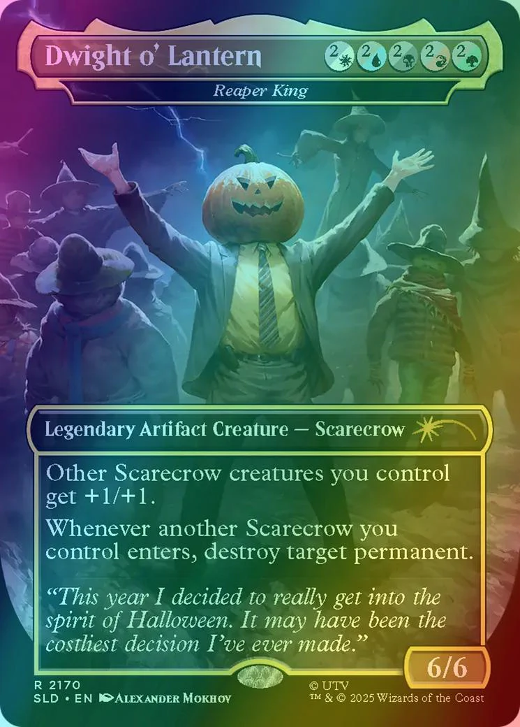 Dwight o' Lantern - Reaper King [2170] [Borderless] [The Office: Dwight's Destiny] [Secret Lair Drop] [Foil]