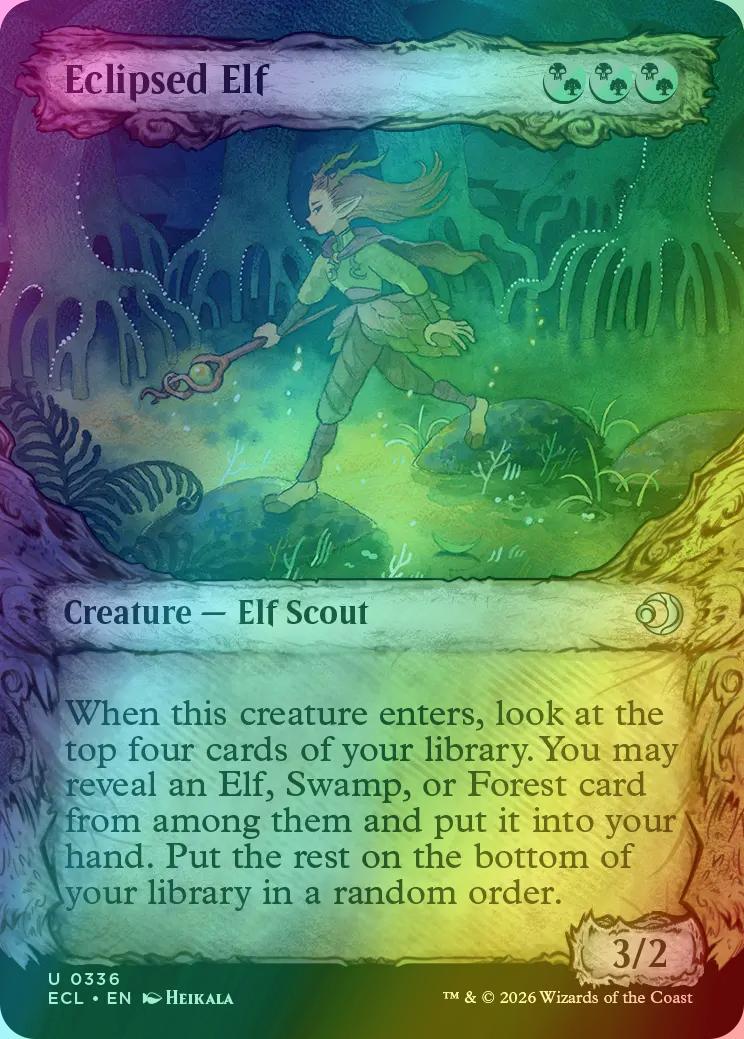Eclipsed Elf [336] [Fable Frame] [Lorwyn Eclipsed] [Foil]
