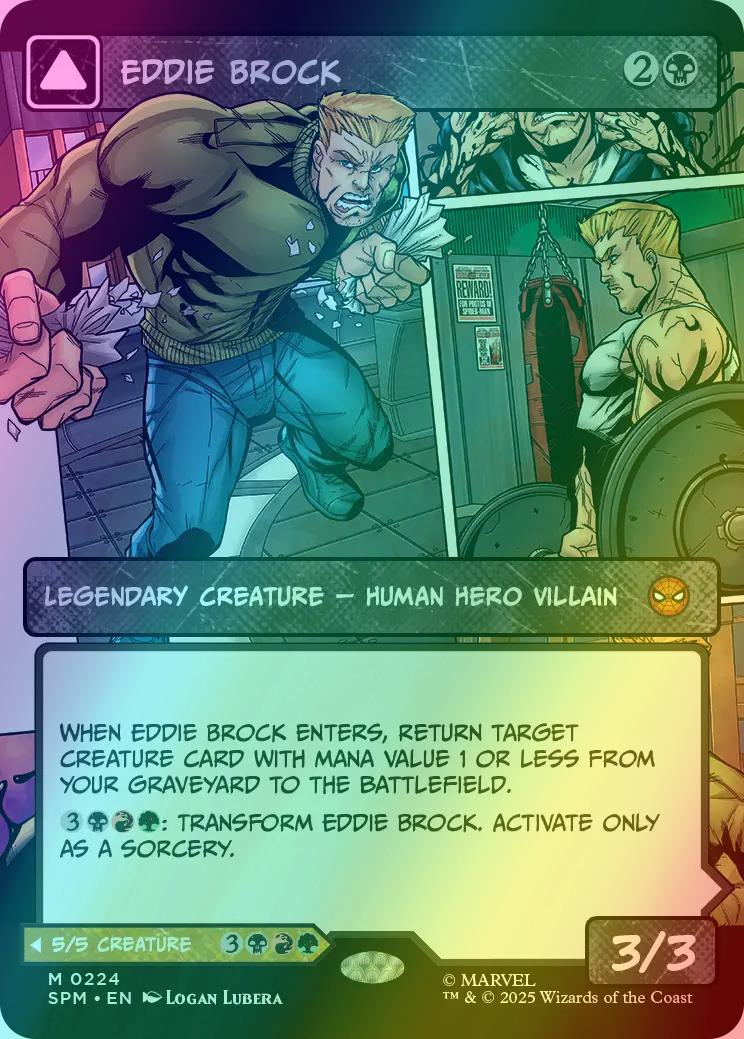 Eddie Brock // Venom, Lethal Protector [224] [Borderless] [Panel] [Marvel's Spider-Man] [Foil]