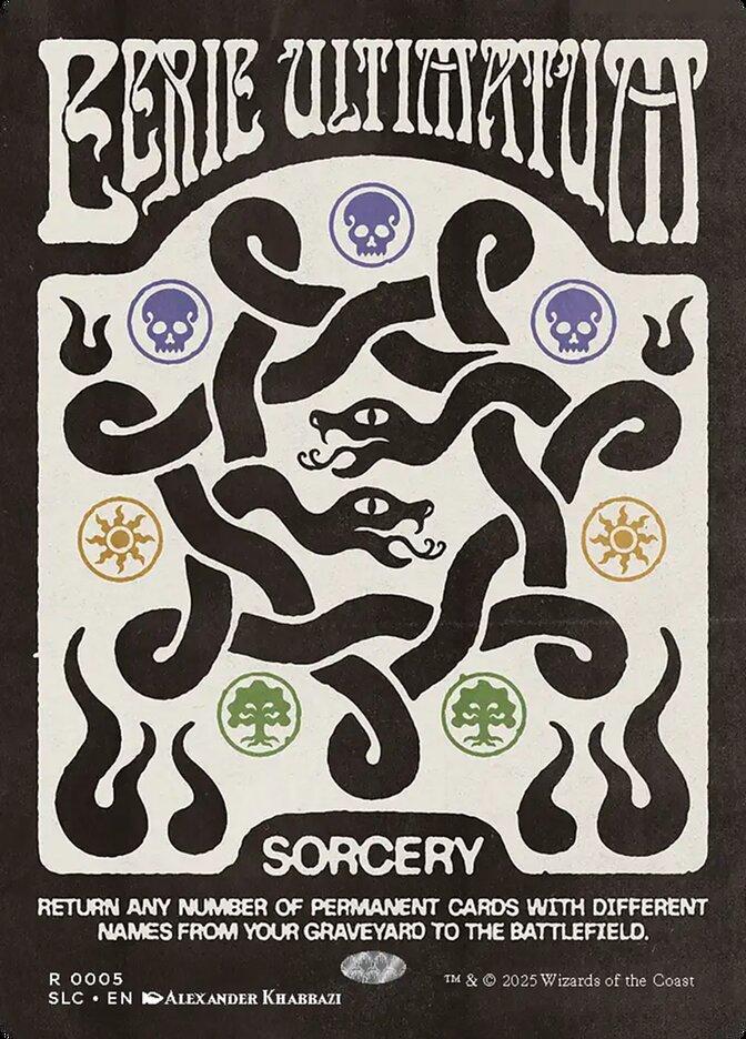 Eerie Ultimatum [0005] [Borderless] [Encyclopedia of Magic] [Secret Lair Countdown] [Non-Foil]