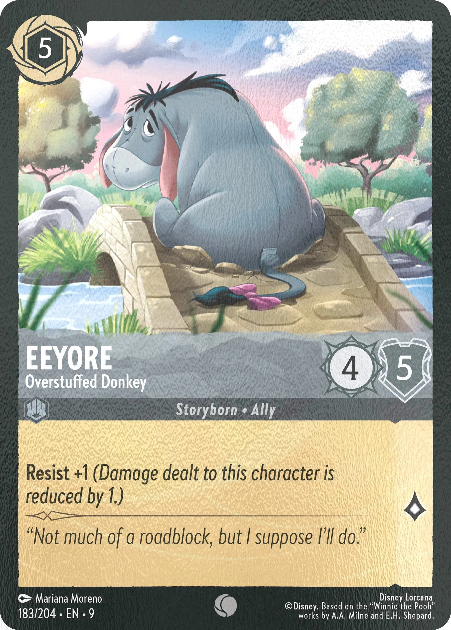 Eeyore - Overstuffed Donkey - 183/204 [Fabled] [Cold Foil]