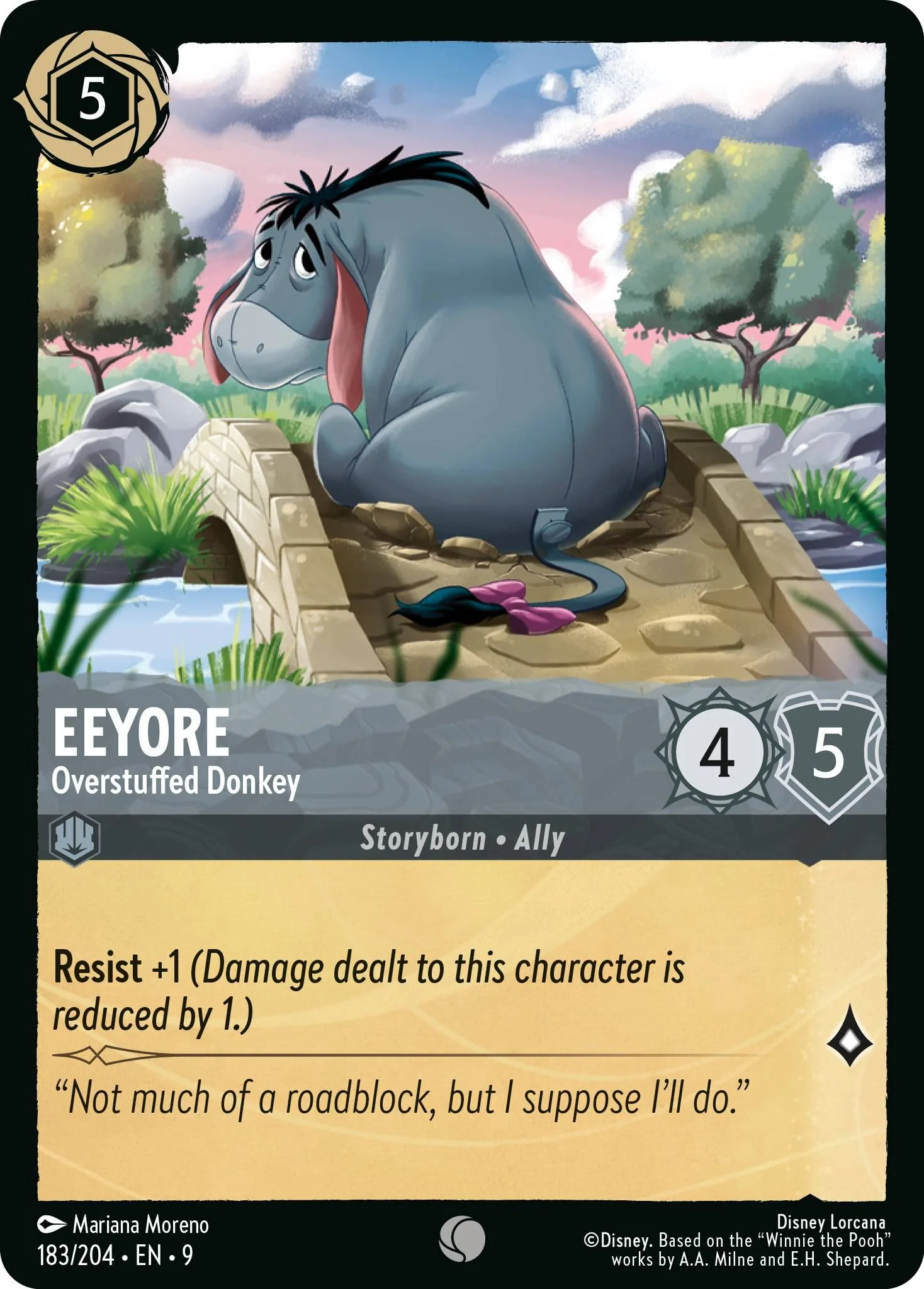 Eeyore - Overstuffed Donkey - 183/204 [Fabled] [Non-Foil]