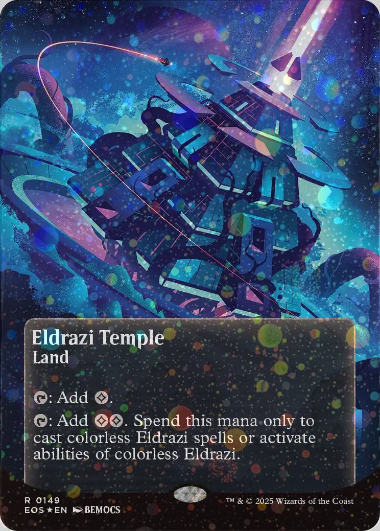 Eldrazi Temple [149] [Borderless] [Poster] [Edge of Eternities: Stellar Sights] [Galaxy Foil]