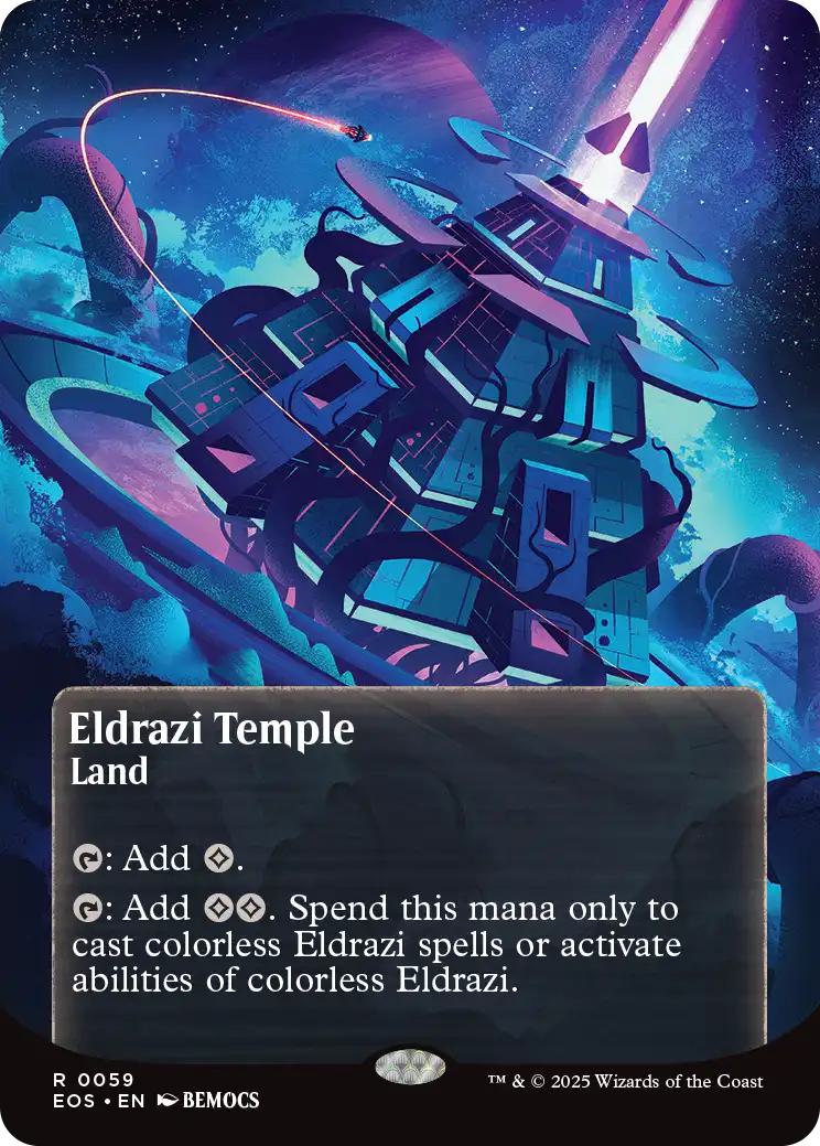 Eldrazi Temple [59] [Borderless] [Poster] [Edge of Eternities: Stellar Sights] [Non-Foil]