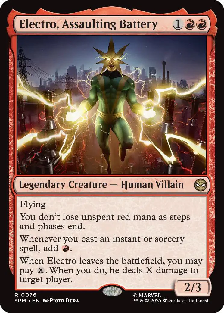 Electro, Assaulting Battery [76] [Marvel's Spider-Man] [Non-Foil]
