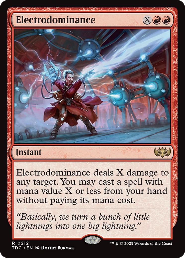 Electrodominance [212] [Tarkir: Dragonstorm: Commander] [Non-Foil]