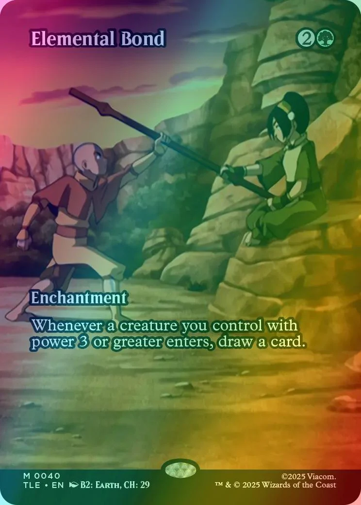 Elemental Bond [40] [Borderless] [Source Material] [Avatar: The Last Airbender Eternal] [Foil]