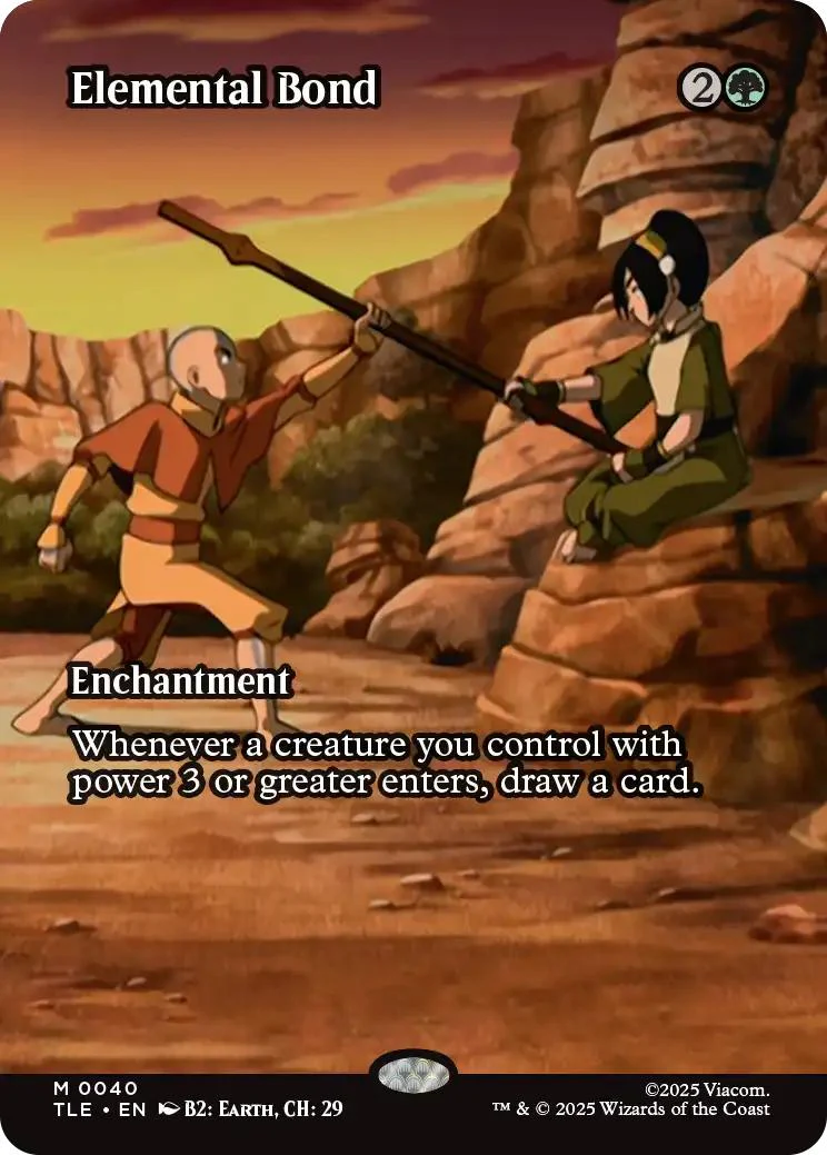 Elemental Bond [40] [Borderless] [Source Material] [Avatar: The Last Airbender Eternal] [Non-Foil]