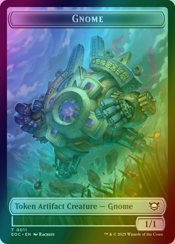 Elemental Token (08) // Gnome Token (11) [Edge of Eternities: Commander: Tokens] [Foil] - Image 2