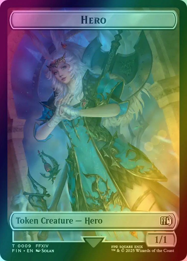Hero Token (09) // Treasure Token (23) [FINAL FANTASY: Tokens] [Foil]