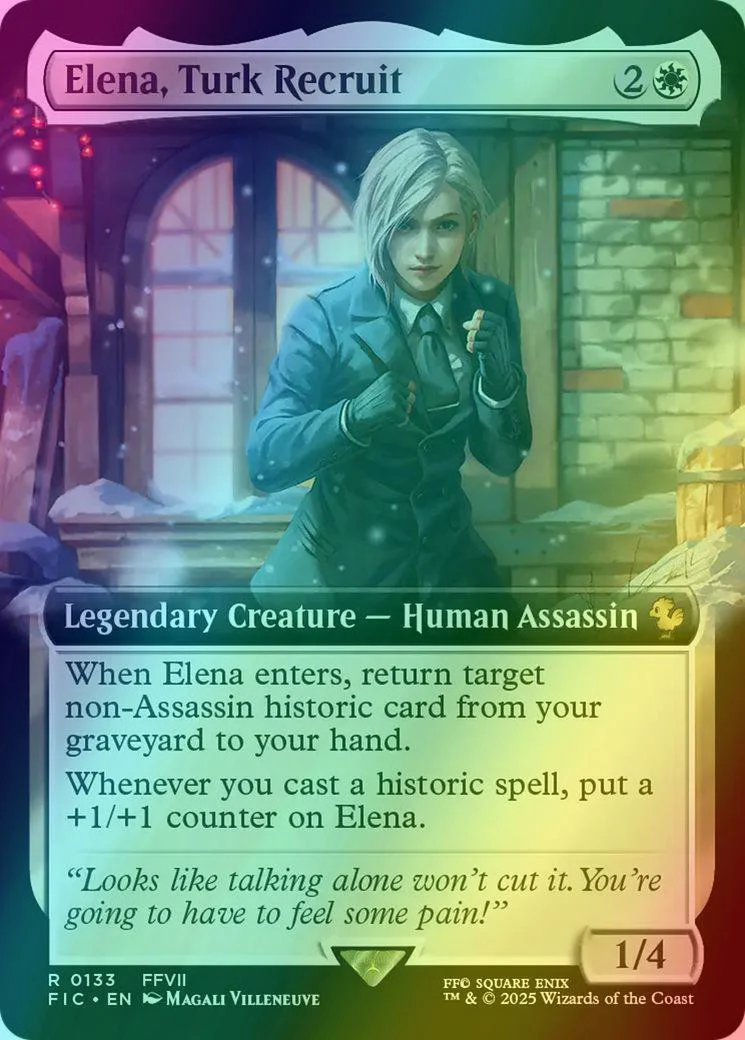 Elena, Turk Recruit [133] [Extended Art] [FINAL FANTASY: Commander] [Foil]