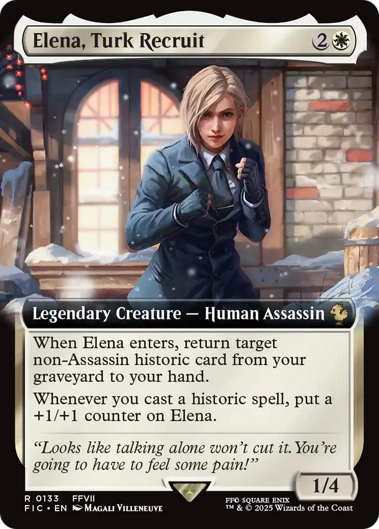 Elena, Turk Recruit [133] [Extended Art] [FINAL FANTASY: Commander] [Non-Foil]