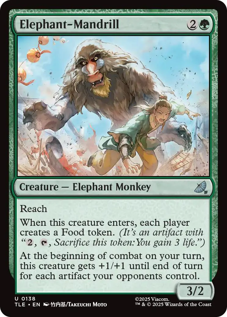 Elephant-Mandrill [138] [Avatar: The Last Airbender Eternal] [Non-Foil]