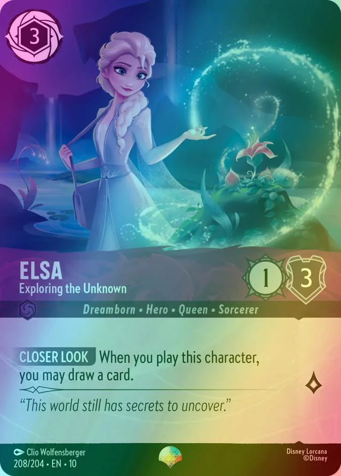 Elsa - Exploring the Unknown (Epic) - 208/204 [Whispers in the Well] [Holofoil]