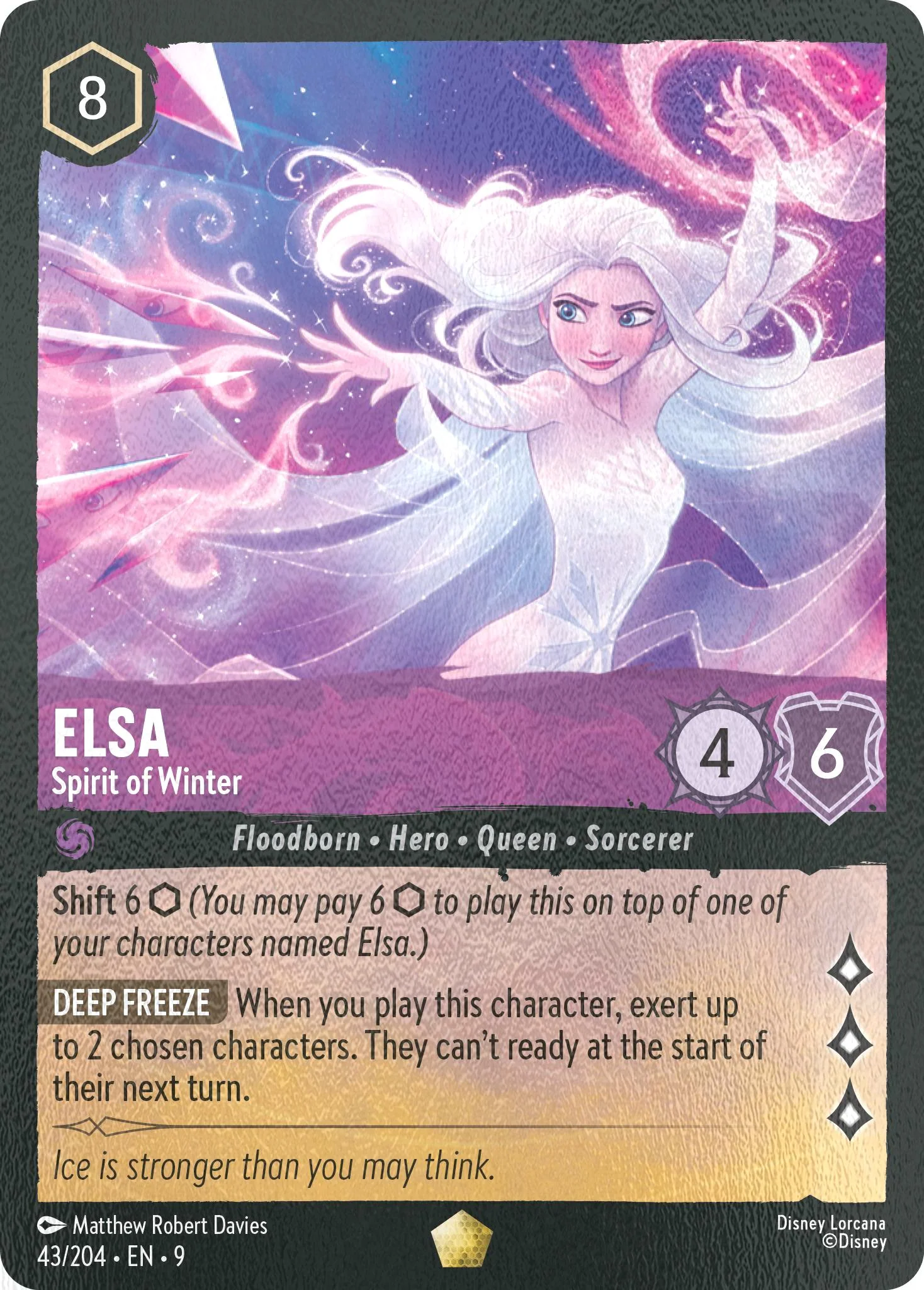 Elsa - Spirit of Winter - 43/204 [Fabled] [Cold Foil]