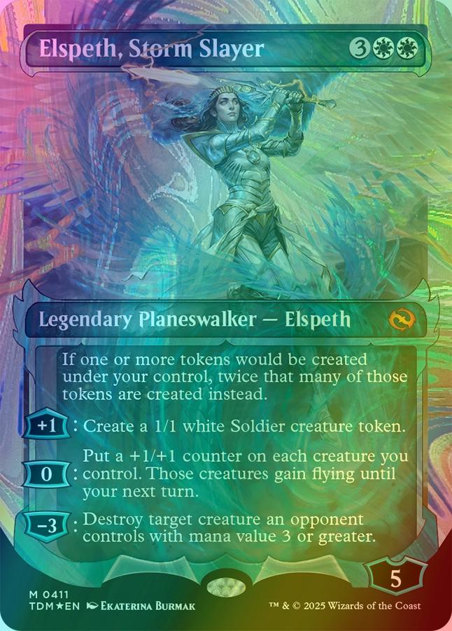 Elspeth, Storm Slayer [411] [Ghostfire Showcase] [Tarkir: Dragonstorm] [Halo Foil]
