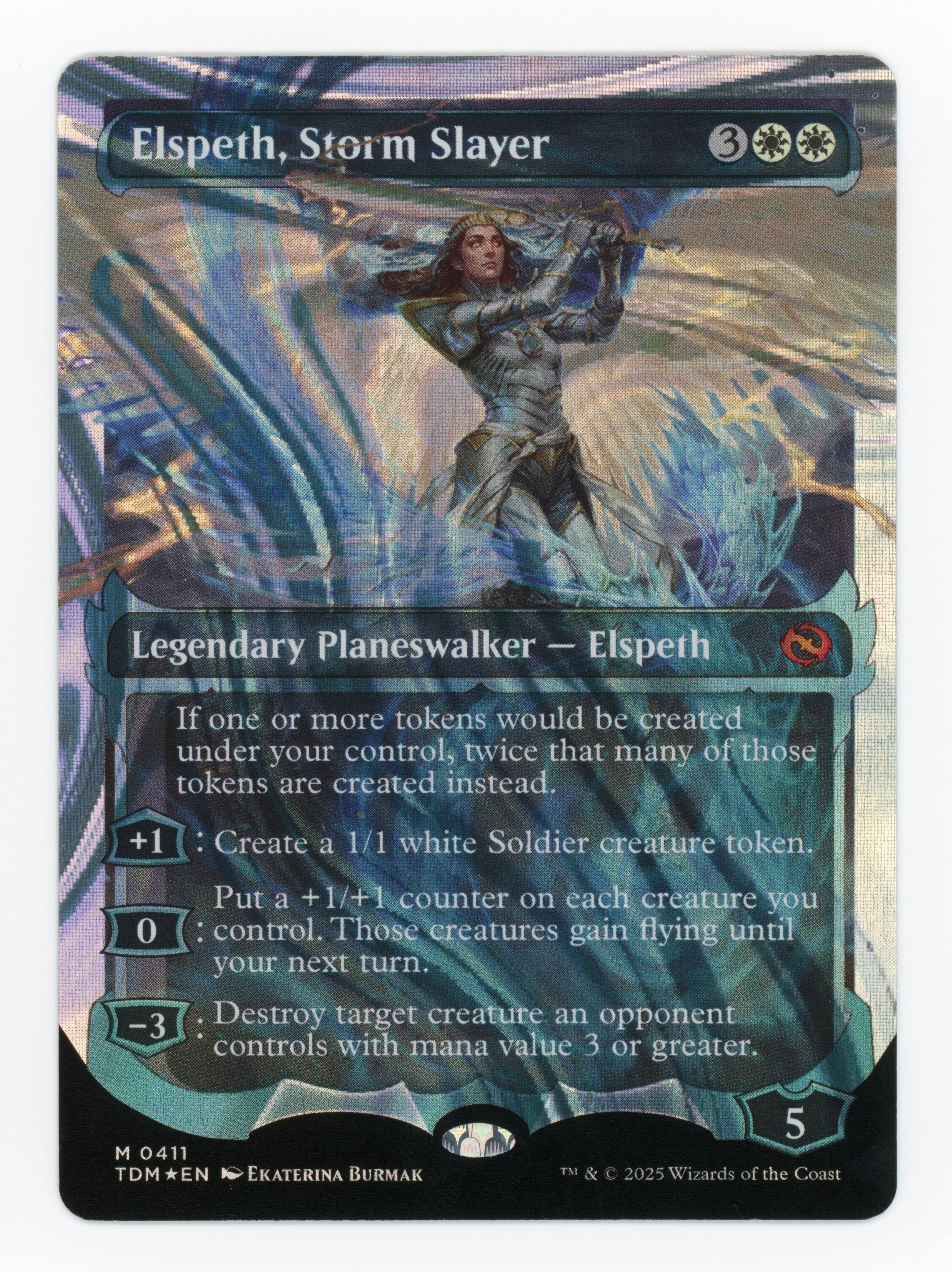 Elspeth, Storm Slayer - Ghostfire Showcase - Halo Foil - Scan 13145