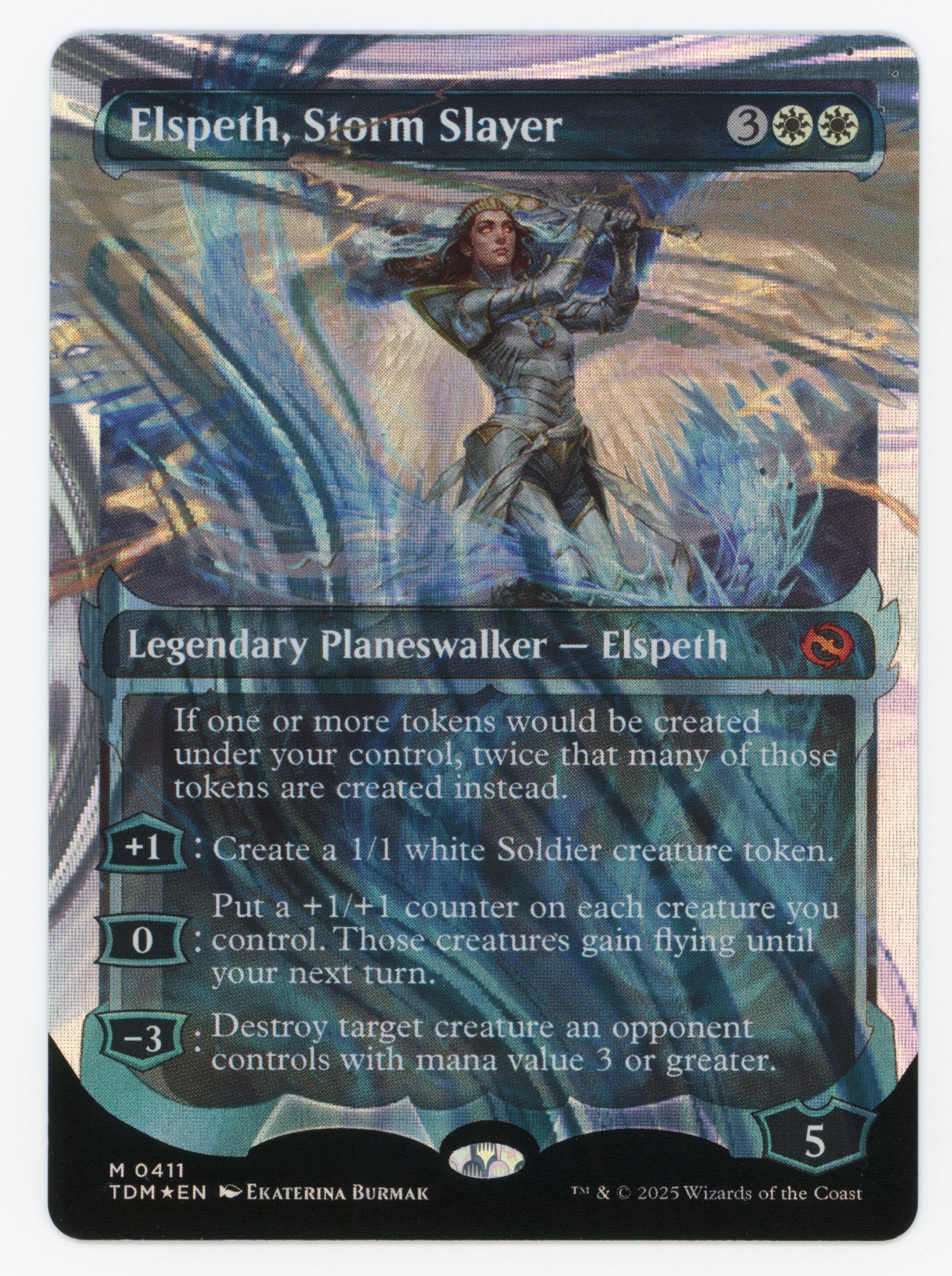 Elspeth, Storm Slayer - Ghostfire Showcase - Halo Foil - Scan 13172