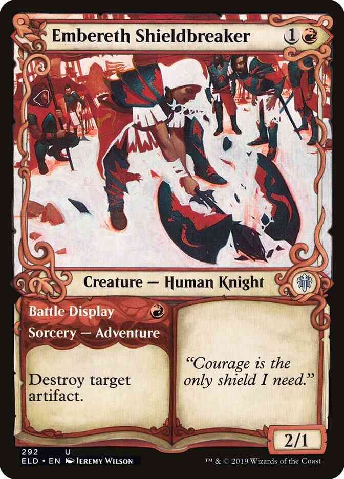 Embereth Shieldbreaker // Battle Display [292] [Adventure Showcase] [Throne of Eldraine] [Non-Foil]