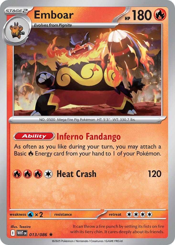 Emboar - 013/086 - Rare [sv105w-013] [Holo]