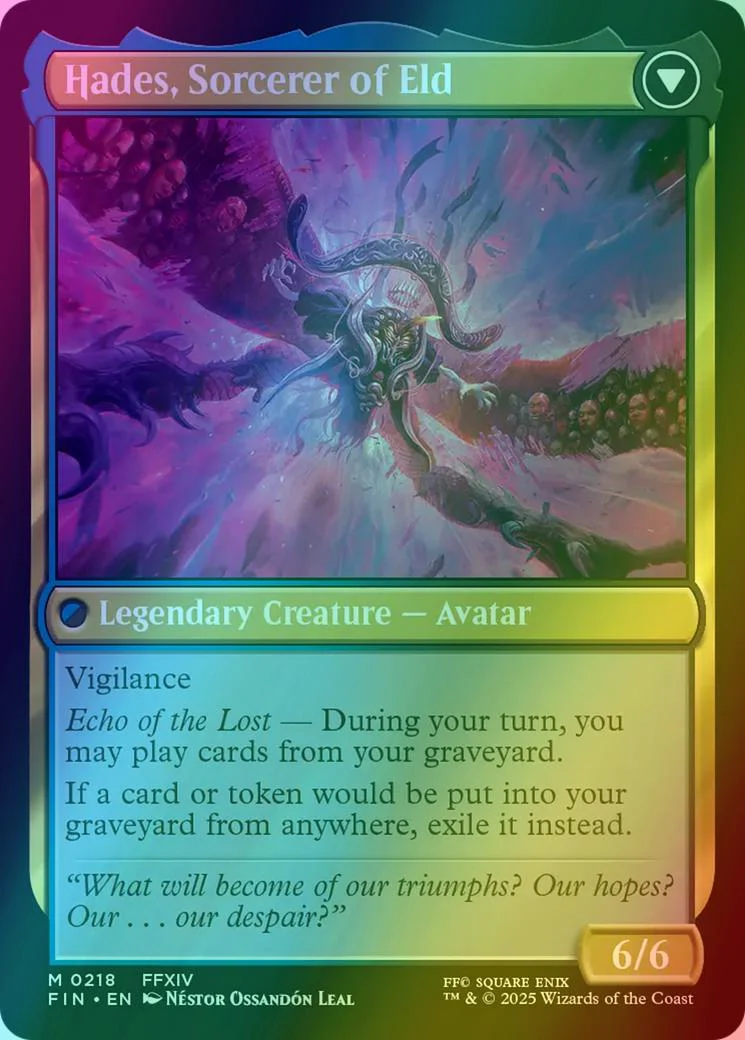 Emet-Selch, Unsundered // Hades, Sorcerer of Eld [218] [FINAL FANTASY] [Foil] - Image 2