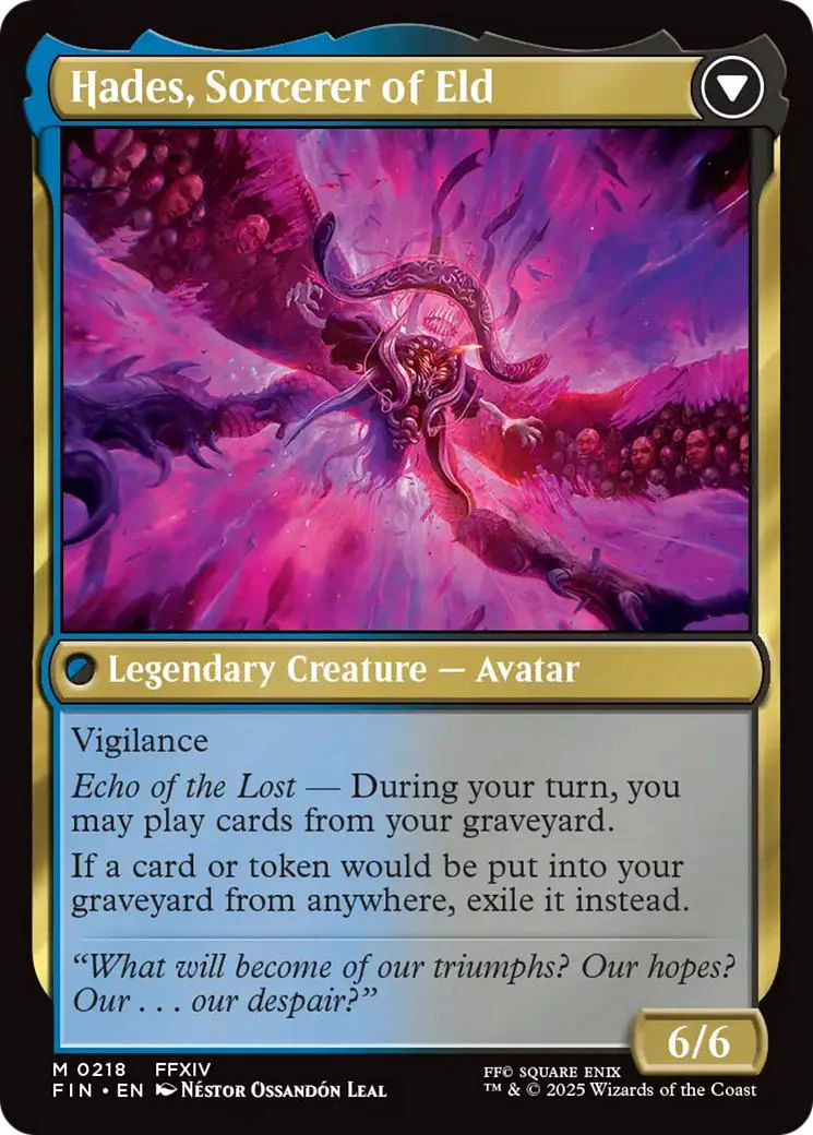 Emet-Selch, Unsundered // Hades, Sorcerer of Eld [218] [FINAL FANTASY] [Non-Foil] - Image 2