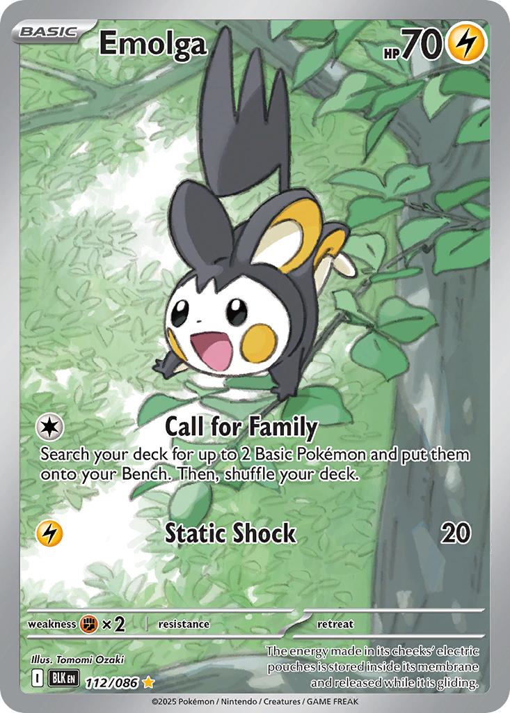 Emolga - 112/086 - Illustration Rare [sv105b-112] [Ultra]