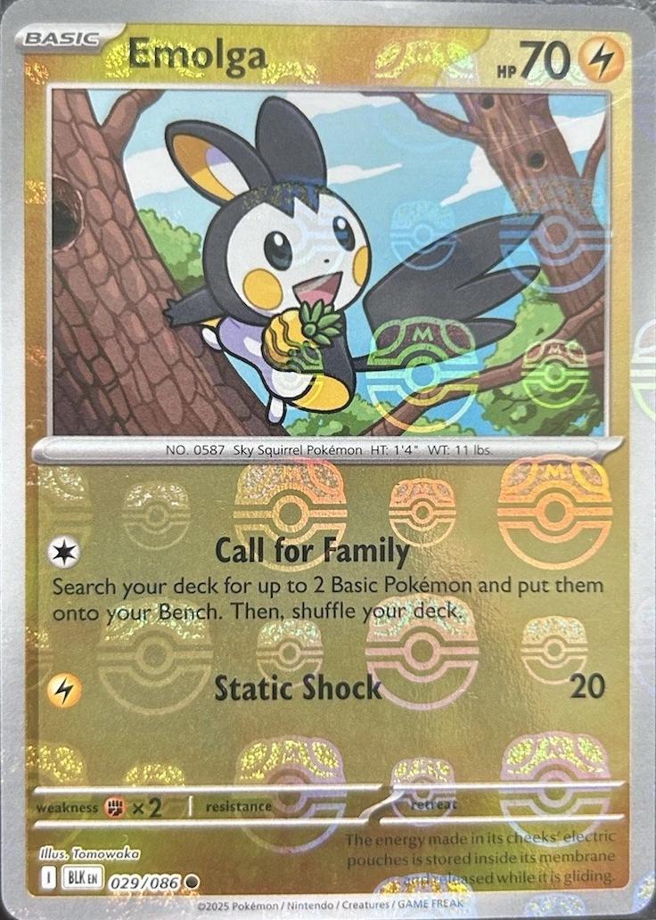 Emolga - Master Ball Pattern - 029/086 - Common [sv105b-029] [Reverse Holo]