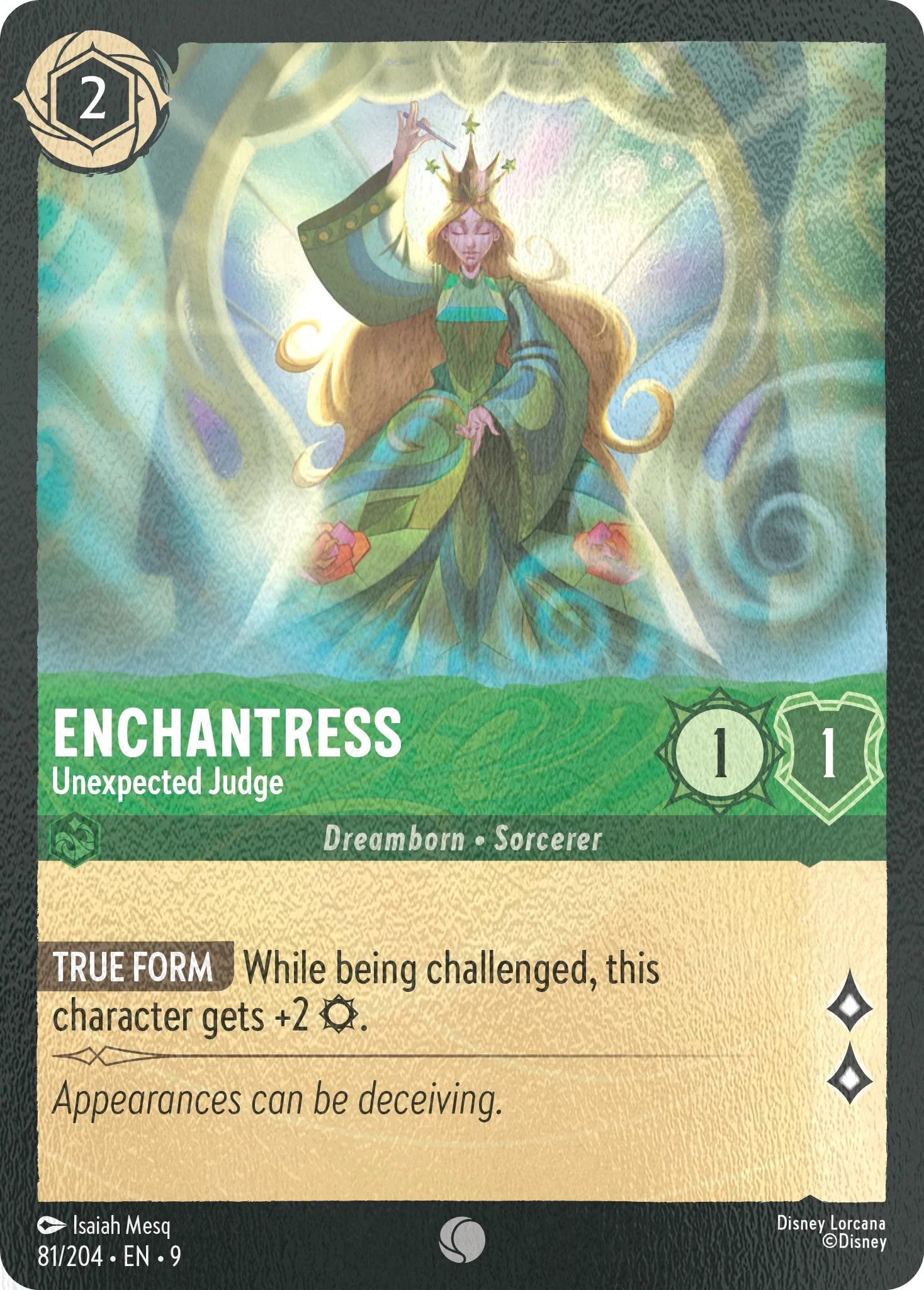 Enchantress - Unexpected Judge - 81/204 [Fabled] [Cold Foil]