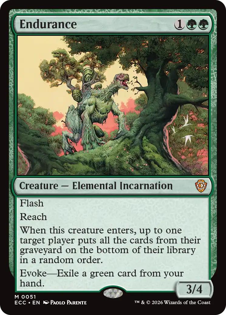 Endurance [51] [Lorwyn Eclipsed: Commander] [Non-Foil]