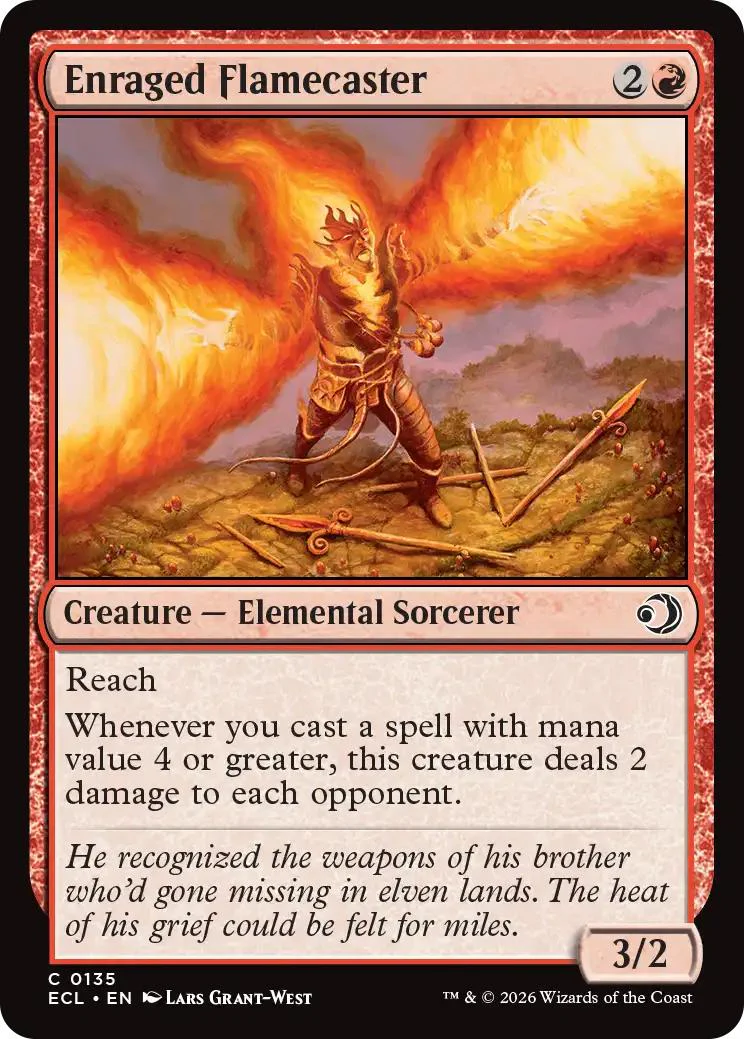 Enraged Flamecaster [135] [Lorwyn Eclipsed] [Non-Foil]