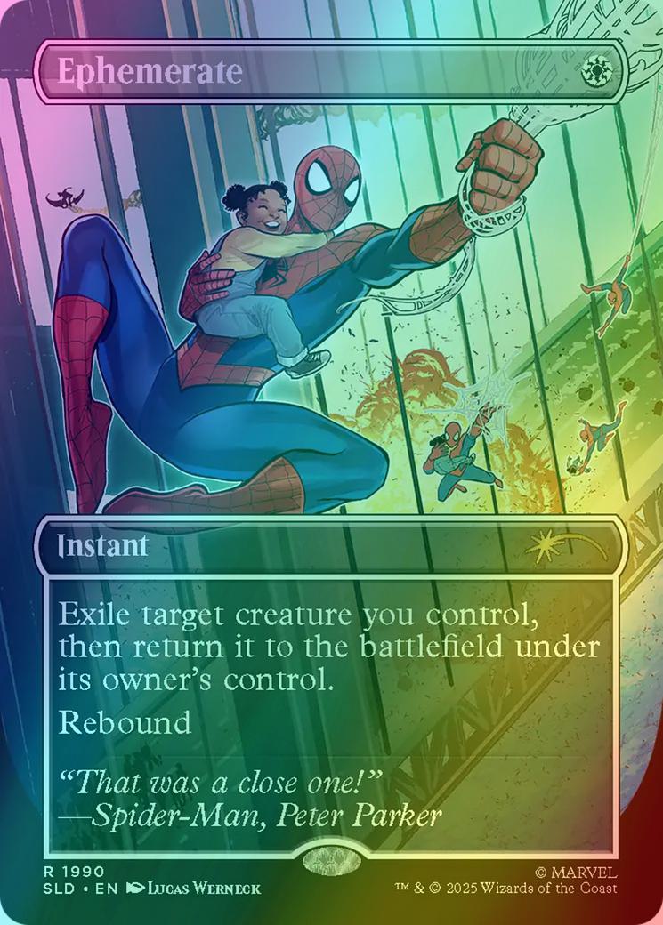 Ephemerate [1990] [Borderless] [Spider-Man: Heroic Deeds] [Secret Lair Drop] [Rainbow Foil]